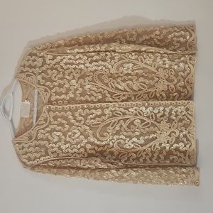 Red Coral button up top